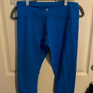Lululemon wonder under crop leggings size 8